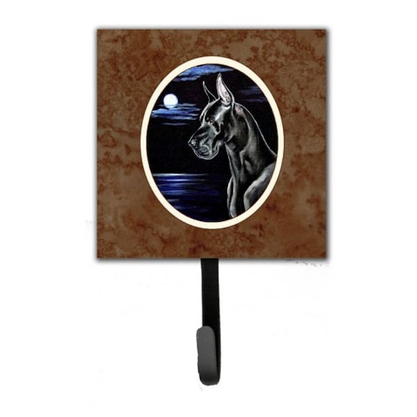 Carolines Treasures Black Great Dane in the Moonlight Leash or Key Holder 7060SH4 - main